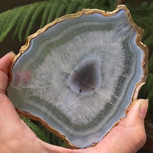 White Agate Crystal Coasters