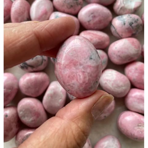 Peruvian Rhodonite Tumbles for Healing & Heartbreak