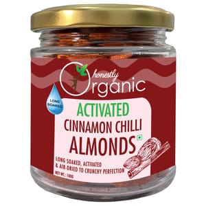 Activated Cinnamon Chilli Almonds (Pack of 2) 100 gms