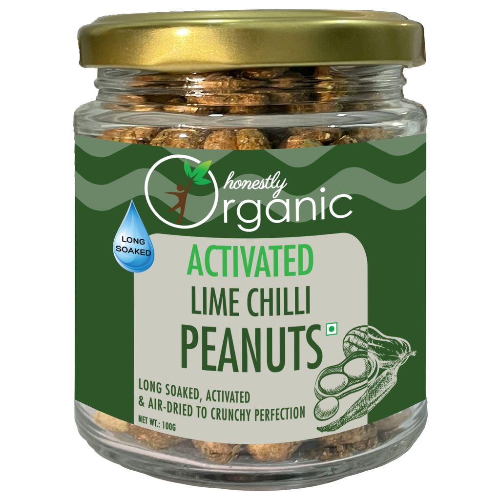 Activated Lime & Chilli Peanuts (Pack of 2) 100 gms