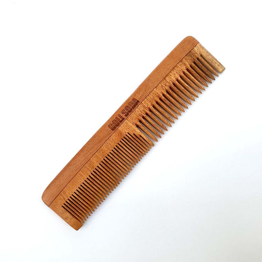 Neem Wood Comb - Double Tooth