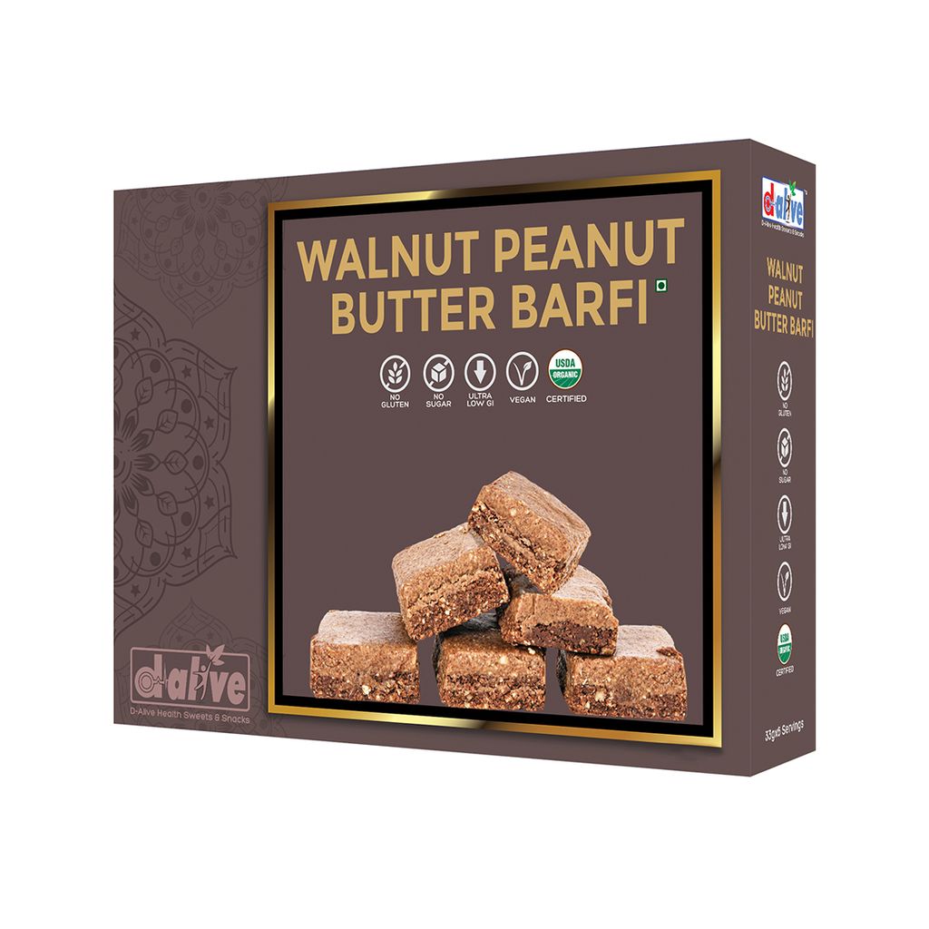 Walnut Peanut Butter Barfi - 200g