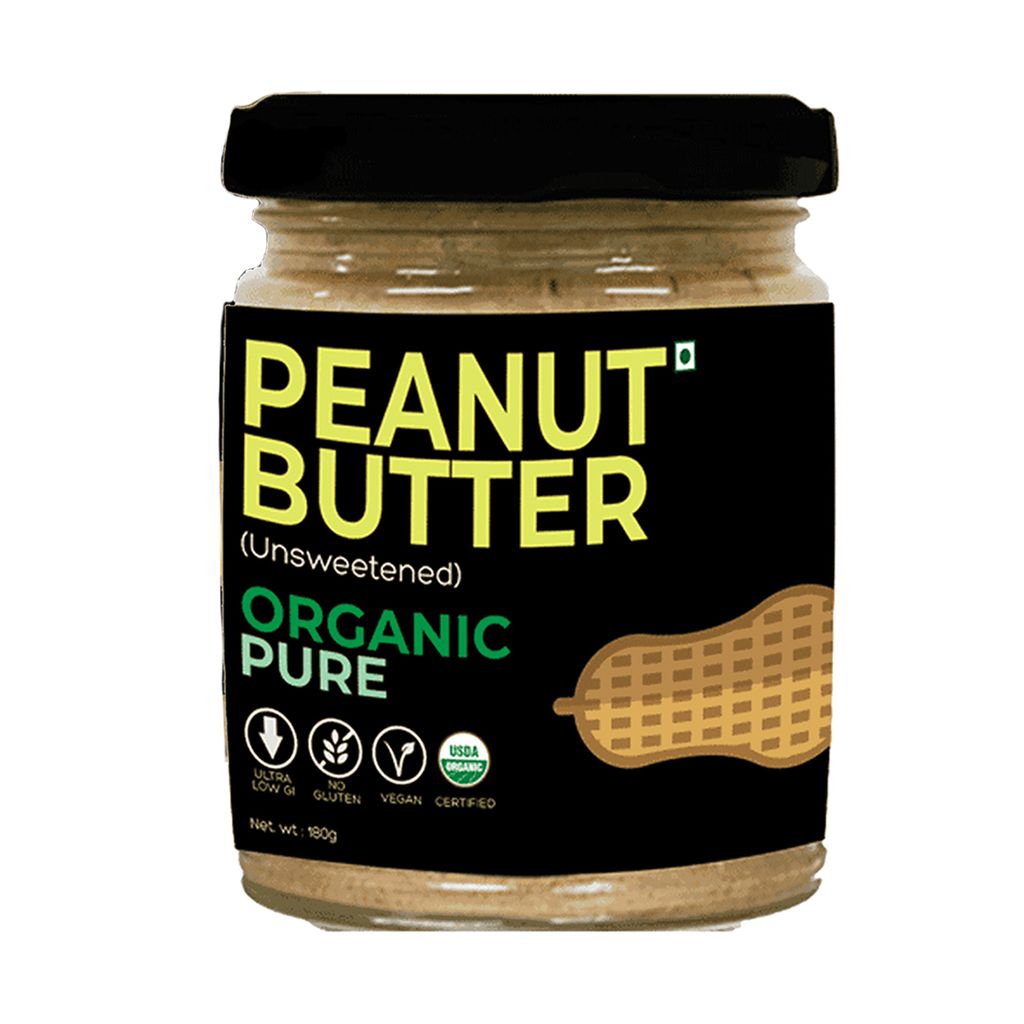 Organic Peanut Butter (Unsweetened) - 180g