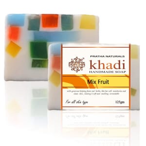 Mix Fruit Khadi Handmade Soap 125 gms (Pack of 2)