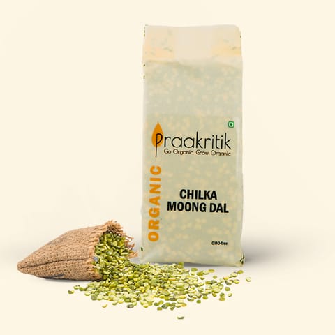 Organic Chilka Hara Moong Daal | 500 G (Pack of 2)