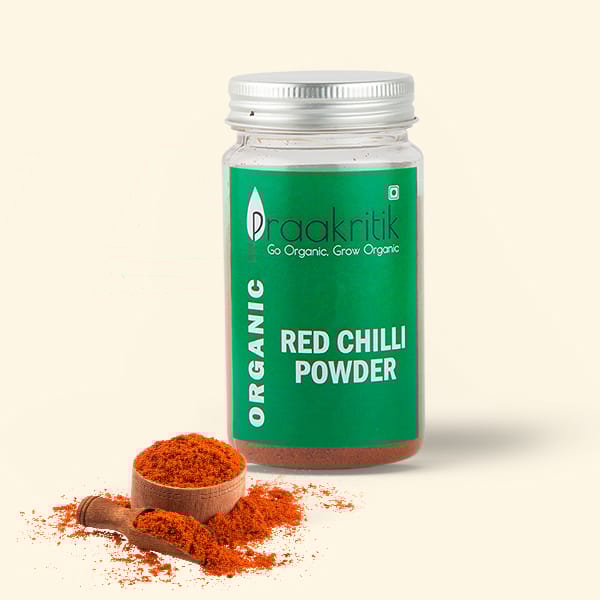 Organic Red Chilli Powder | 100 G (Pack of 5)