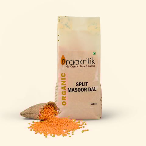 Organics Split Masoor Daal | 500 G (Pack of 3)