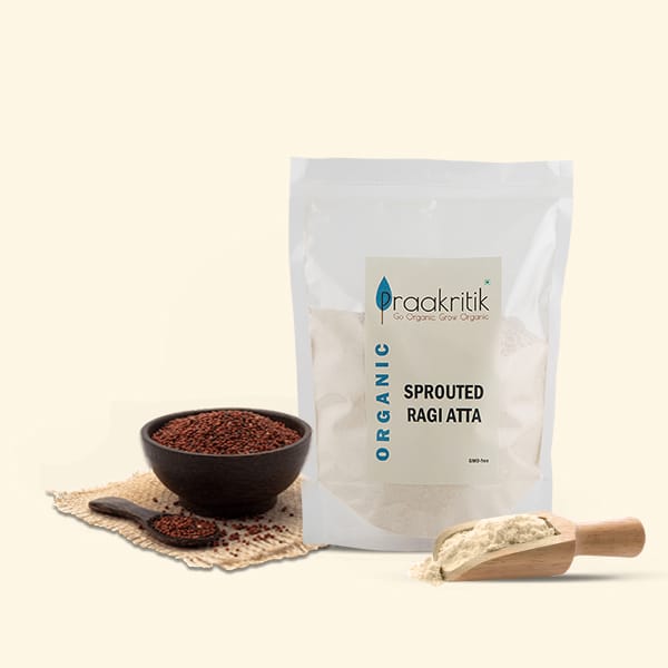 Organic Ragi Atta Sprouted | 500 G (Pack of 2)