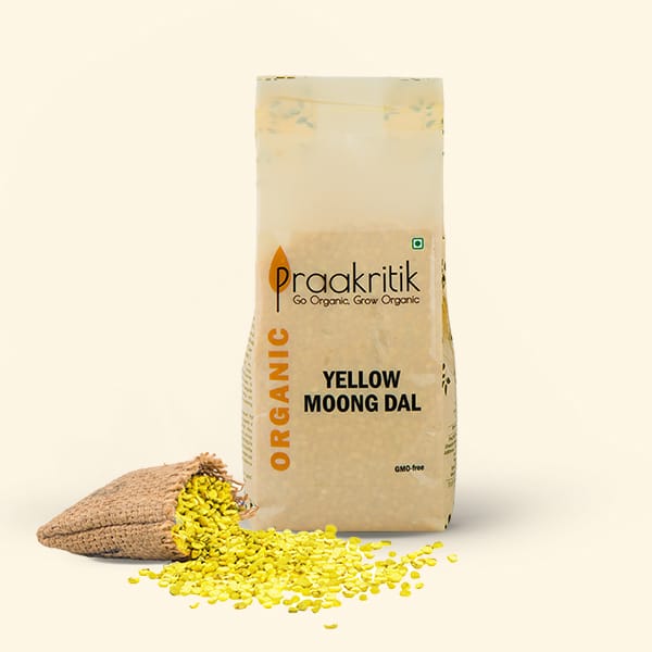 Organic Yellow Moong Daal | 500 G (Pack of 3)