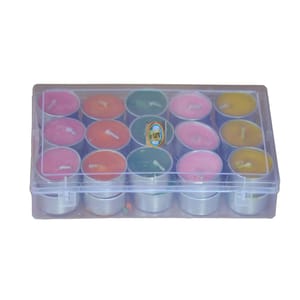 Pure Soy Wax Scented Multicolour Tea light Candle - 30 Tea light Holder Set