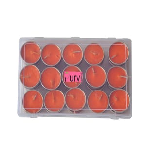 Pure Soy Wax Scented Orange Tea light Candle (Pack of 30)