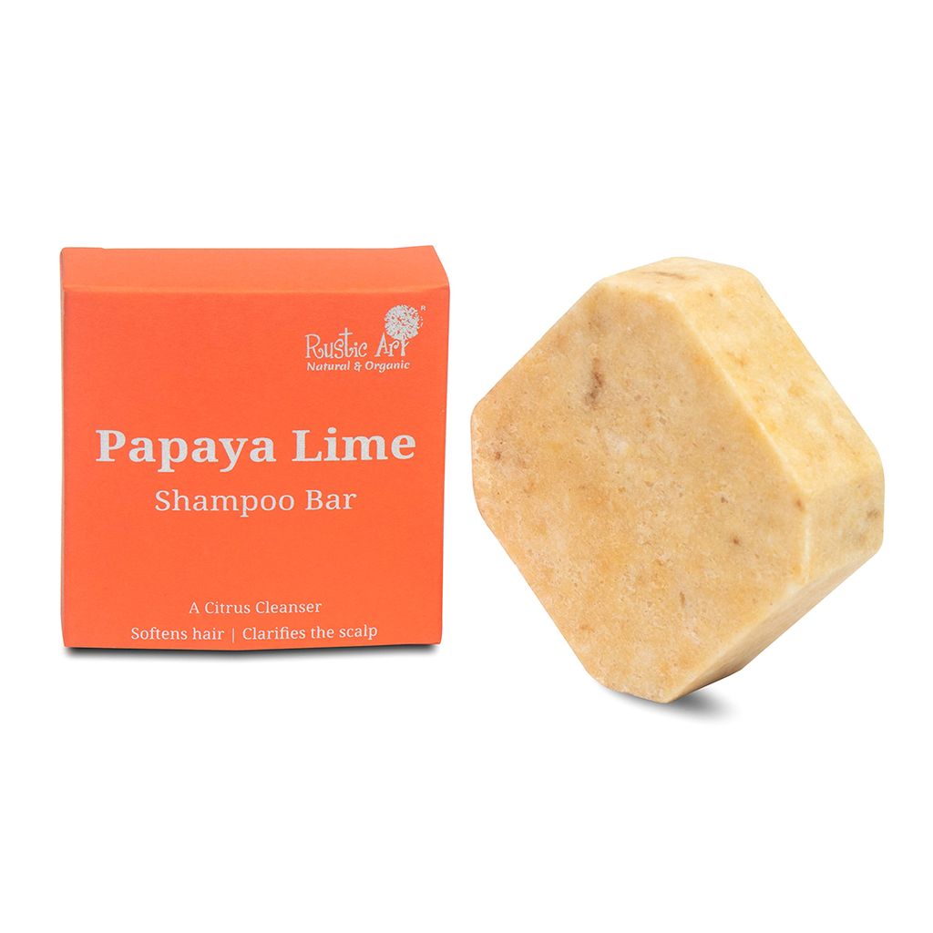 Papaya Lime Hair Cleansing Bar - 75 gms