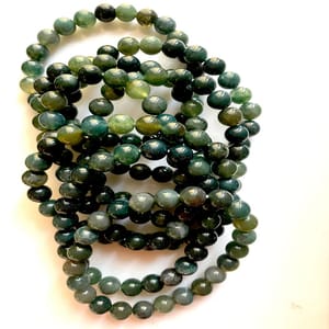 Crystal of Growth Bracelet, Moss agate