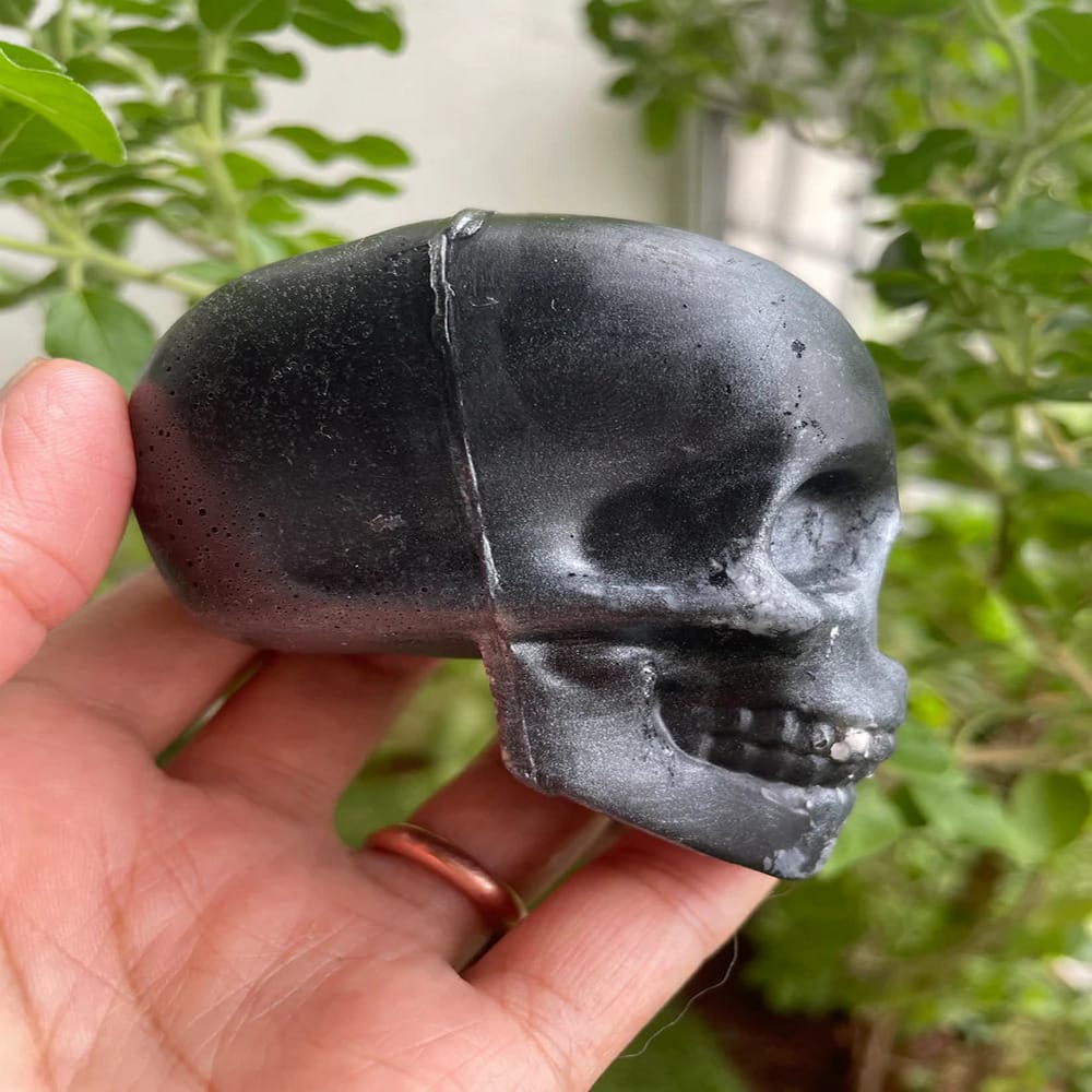 Obsidian Aniseed Skull Soap