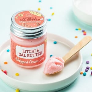Litchi & Sal Butter Whipped Cream Soap 75 gms