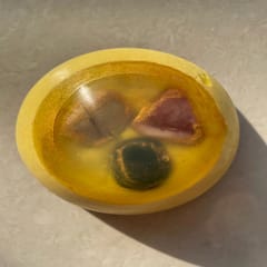 Mookaite Bloodstone Saffron Crystal Soap, 150 gms