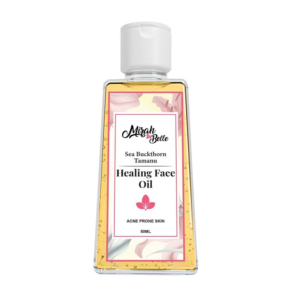 Sea Buckthorn Healing Face Oil with Tamanu - Acne, Blemishes 50 ml