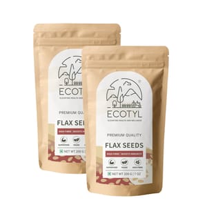 Organic Flax Seeds (Unroasted) - 200 g (Set of 2)
