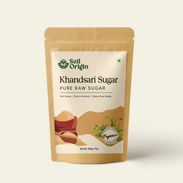 Khandsari Sugar (Raw Sugar) - 500 Gm (Set Of 2)