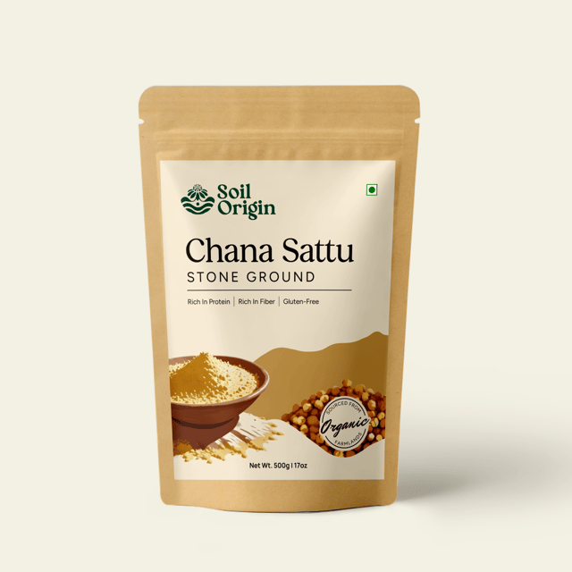 Chana Sattu (Stone Ground) - 500 Gm (Set Of 2)