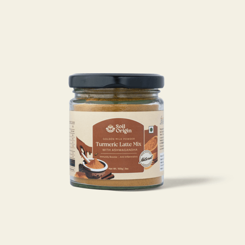 Turmeric Latte Mix  With Ashwagandha (Golden Milk Powder) - 100 Gm