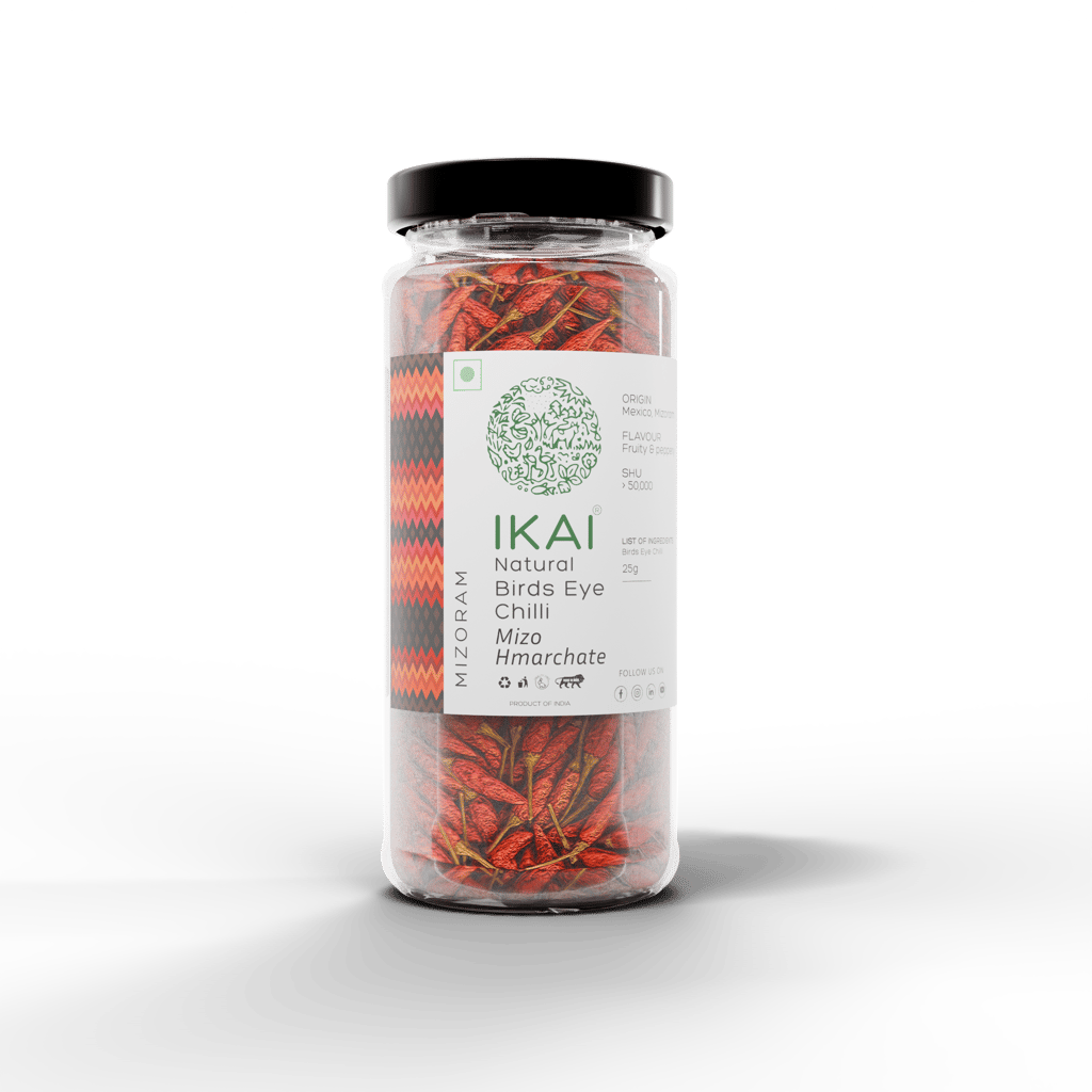 Natural Bird’s Eye Chilli |Mizo Hmarchate |Regional Speciality-Mizoram |Exotic |25g