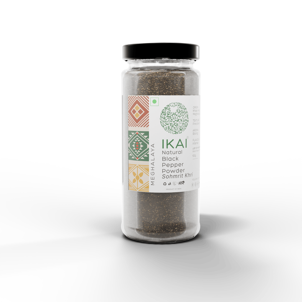 Natural Black Pepper Powder| Sohmrit Khri |Regional Speciality-Meghalaya |100g