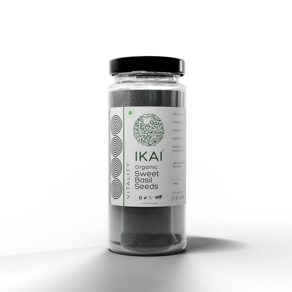 Organic Sweet Basil Seeds |Sabja |High Protein |100g