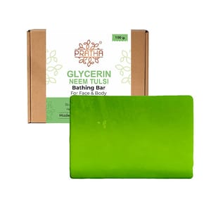 Neem Tulsi Glycerin Handmade Soap 100 gms (Pack of 2)
