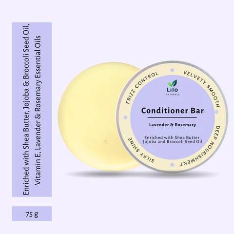 Solid Conditioner Bar for Dry & Frizzy Hair | Enriched with Shea Butter, Jojoba & Broccoli Seed Oil