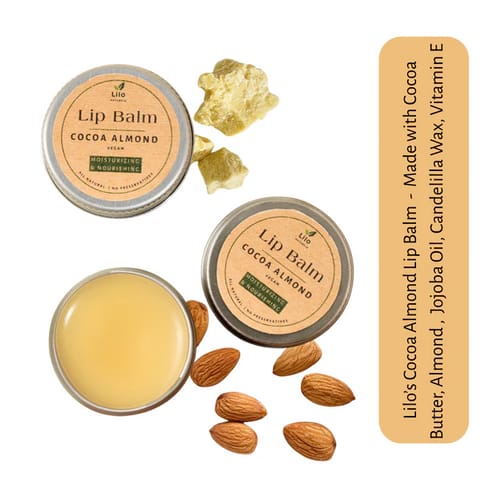 Cocoa Almond  Lip Balm | Dry & Chapped Lips