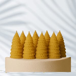 BEE Happy Pure Beeswax Prayer Christmas Candle 17 gms (Set of 12)