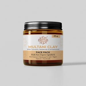 Multani Clay with Turmeric, Rosebuds & Sandalwood Face Mask 60 gms