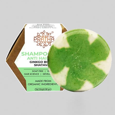 Ginkgo Biloba Shatavari Shampoo Bar | Anti Hair fall, 80 gms