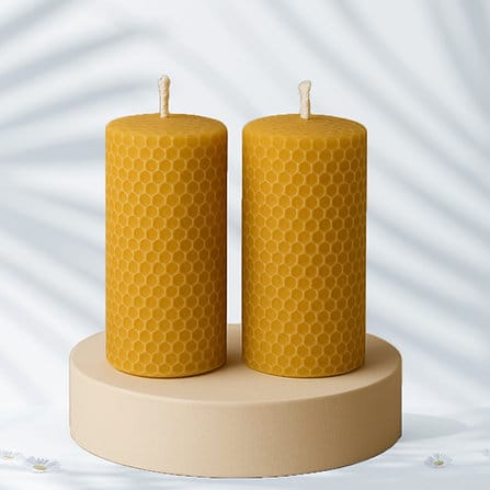 BEE Happy | Pure Beeswax Candle | HOPE Candle (pack of 2), 200 gms