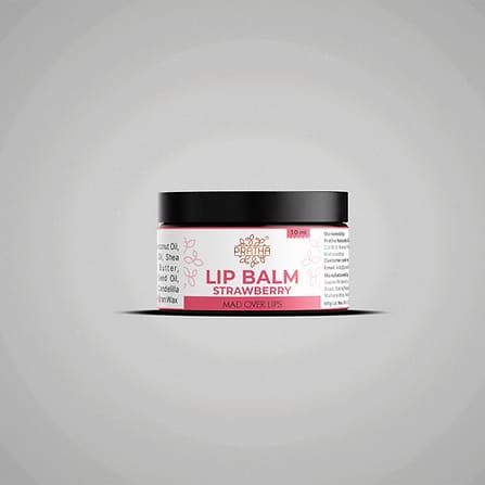 Natural Strawberry Lip Balm, 10 ml