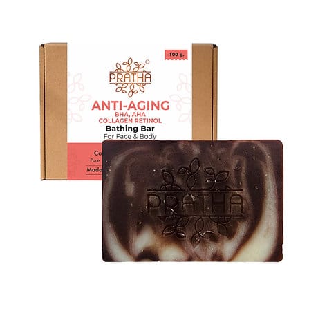 Anti-Aging BHA, AHA Collagen Retinol - Cold Process Handmade Bathing Bar, 100 gm