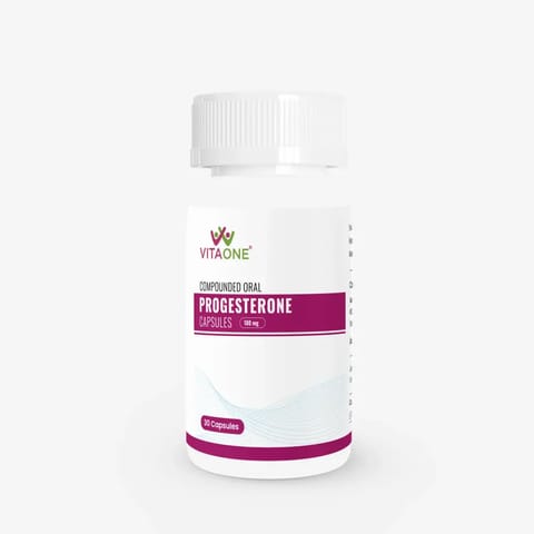 VitaOne Micronized Progesterone Capsules (100 mg)