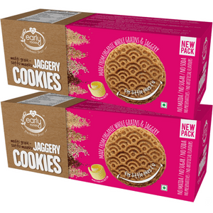 Organic Multi-grain / Sattu Mavu Jaggery Cookies 150 gms (Pack of 2)