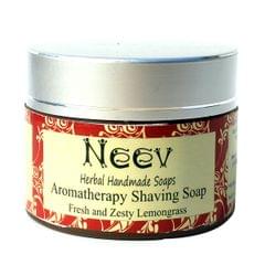 Aromatherepy Fresh and Zesty Lemongrass Shaving Soap - 60 gms