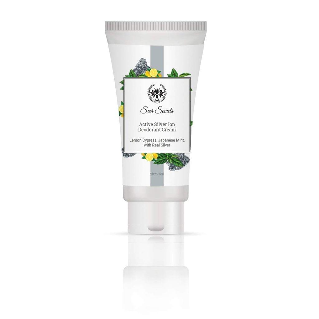 Lemon Cypress Japanese Mint Active Silver Ion Deodorant Cream - 100 gm