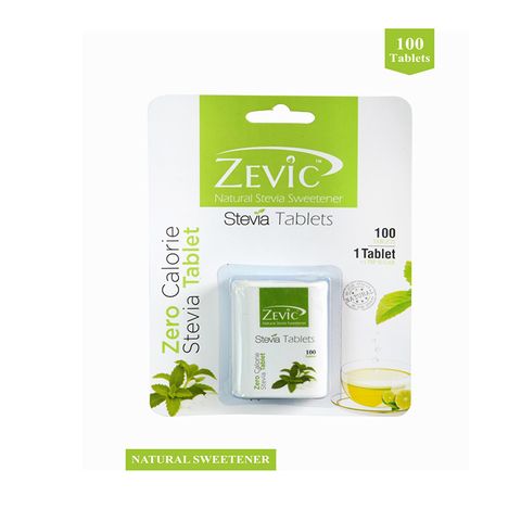 Stevia White Tablet 30 gms - 100 Tablets (Pack of 2)