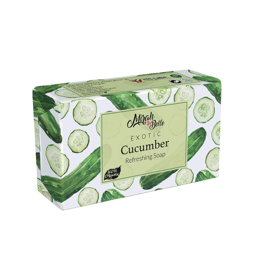 Cucumber Refreshing Soap Bar - Natural, Organic And Vegan 125 gms