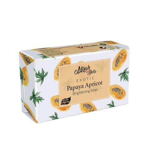 Papaya, Apricot Skin Brightening Soap Bar - Organic, Natural - 125 gms