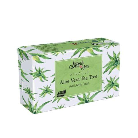 Aloe Vera Tea Tree Anti Acne Soap Bar - Handmade 125 gms