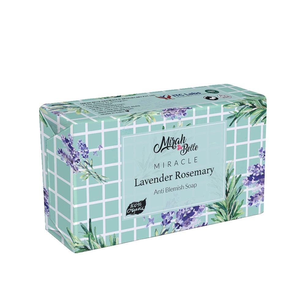 Lavender Rosemary Anti Blemish Soap Bar - Vegan, Cruelty Free 125 gms