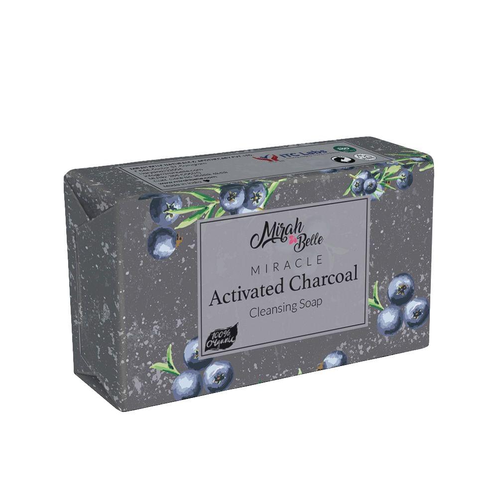 Activated Charcoal Soap Bar - Clogged Pores, Blackheads 125 gms