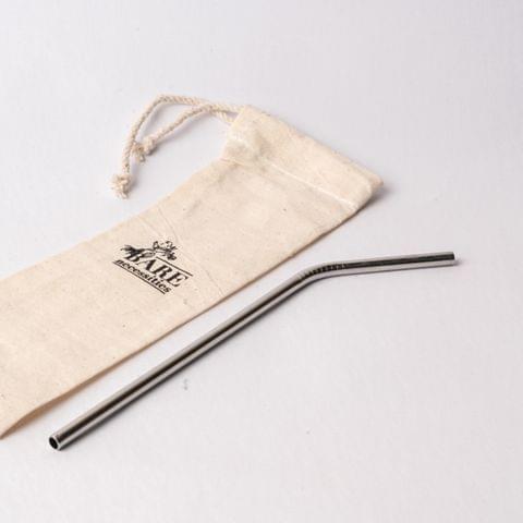 Stainless Steel Straw Skinny (Bent)