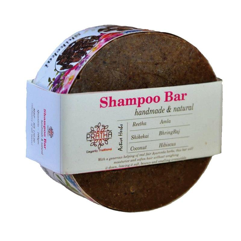 Shampoo Bar Enriched with Shikakai, Reetha, Amala, Bhrujngaraj, Coconut Milk & Hibiscus - 100 gms