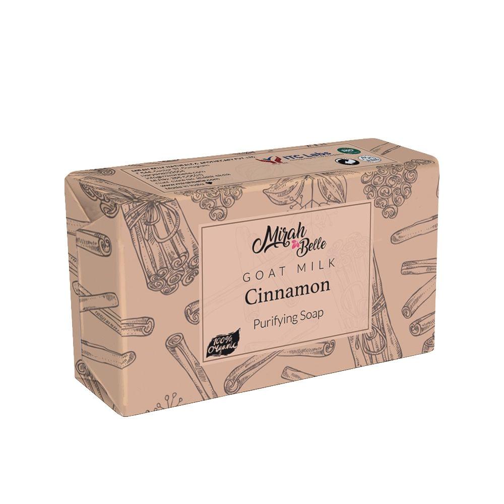 Goat Milk Cinnamon Skin Purifying Soap - Natural, Handmade 125 gms